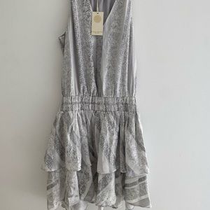 Snakeskin silver stripe Ramy Brook dress